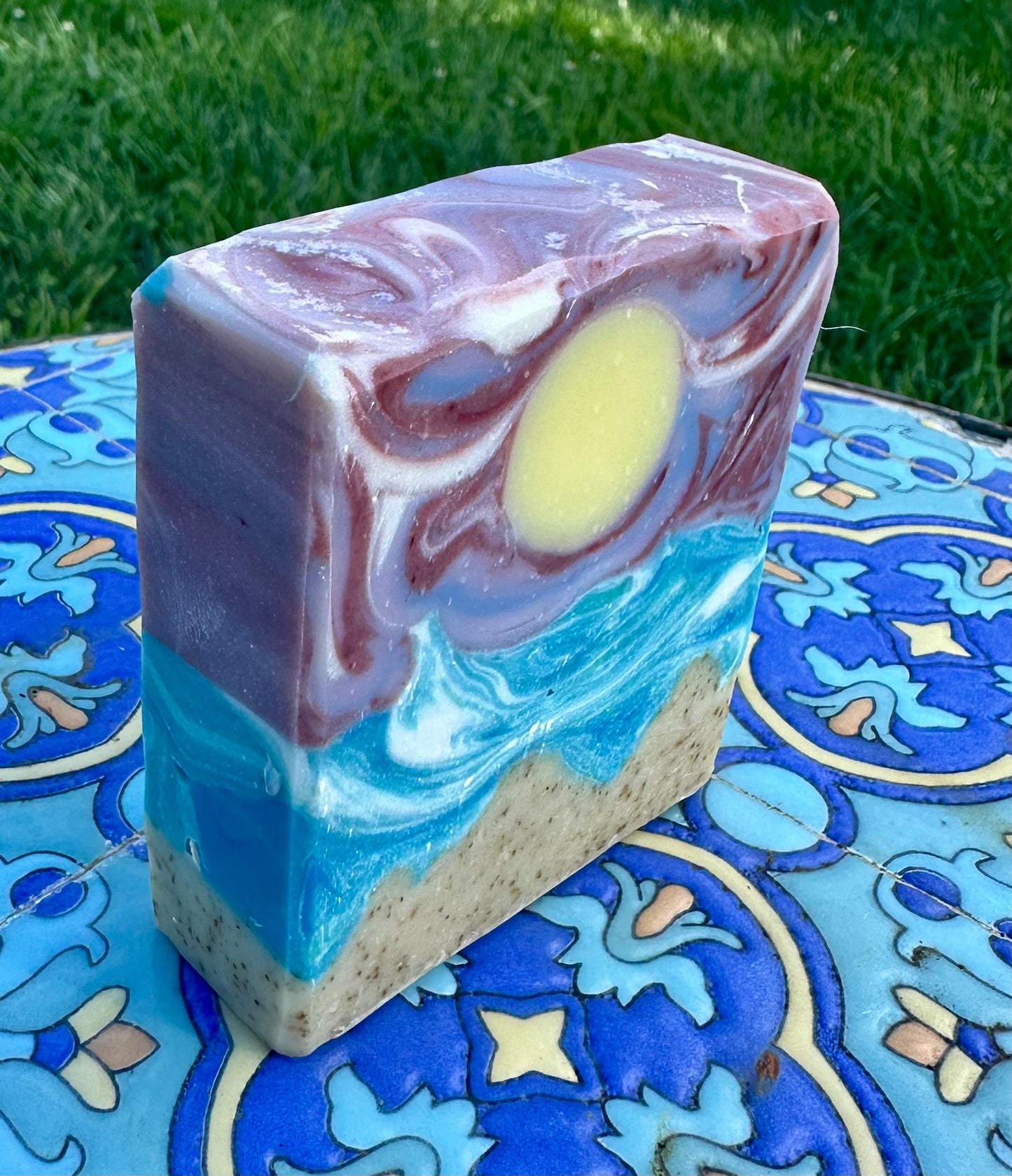Tallow Gift Set for Her – Coffee & Beach Sunset Soaps + Heavenly Balm + Mango Lip Balm